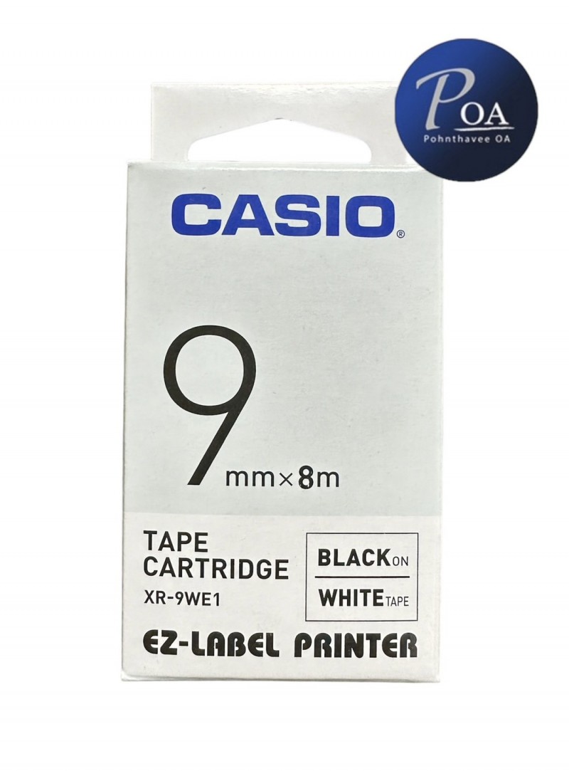 เทปพิมพ์ฉลาก Casio XR-9WE1