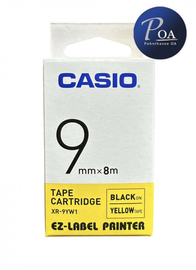 เทปพิมพ์ฉลาก Casio XR-9YW1