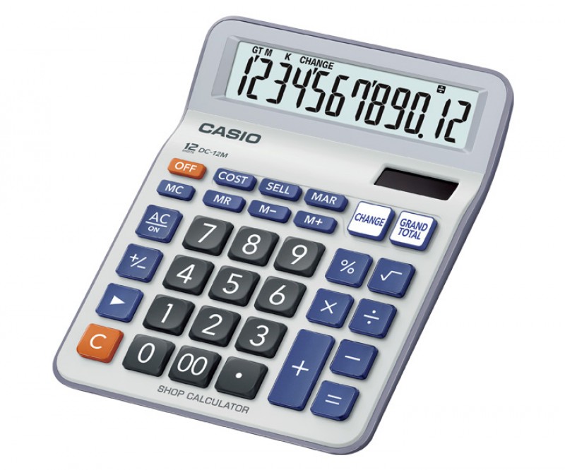 เครื่องคิดเลข Casio DC-12M Shop Calculator