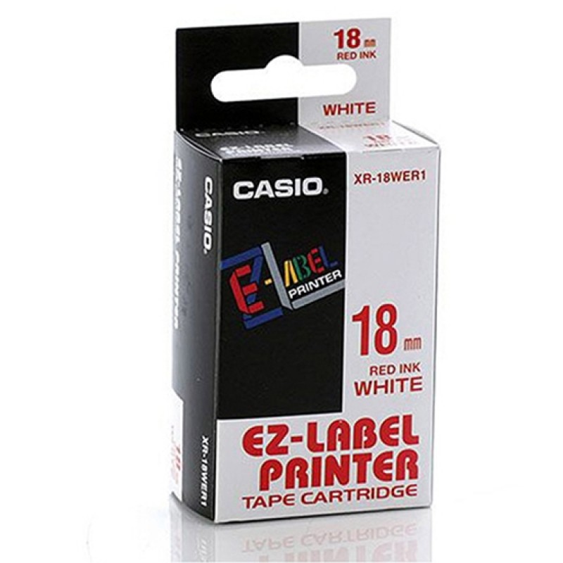 เทปพิมพ์ฉลาก Casio XR-18WER1