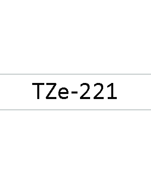 เทปพิมพ์ฉลาก Brother TZE-221 ชนิดเคลือบพลาสติก
