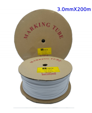 ปลอกสายไฟ  BS Tech PVC Marking Tube 3.0mm.x 200m.