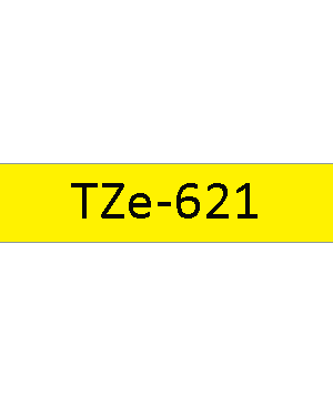 เทปพิมพ์ฉลาก Brother TZE-621 ชนิดเคลือบพลาสติก