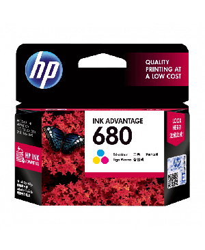 ตลับหมึกอิงค์เจ็ท Inkjet HP-680 Tri-Color CMY (F2V26AA)