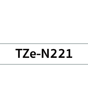 เทปพิมพ์ฉลาก Brother TZE-N221 ชนิดไม่เคลือบพลาสติก 