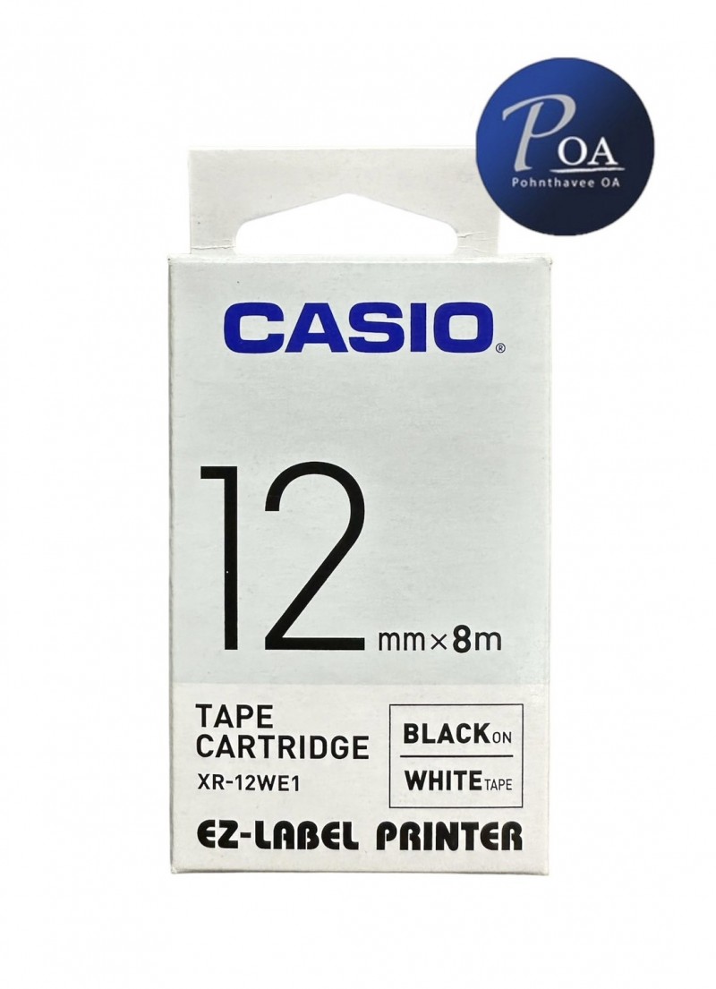 เทปพิมพ์ฉลาก Casio XR-12WE1