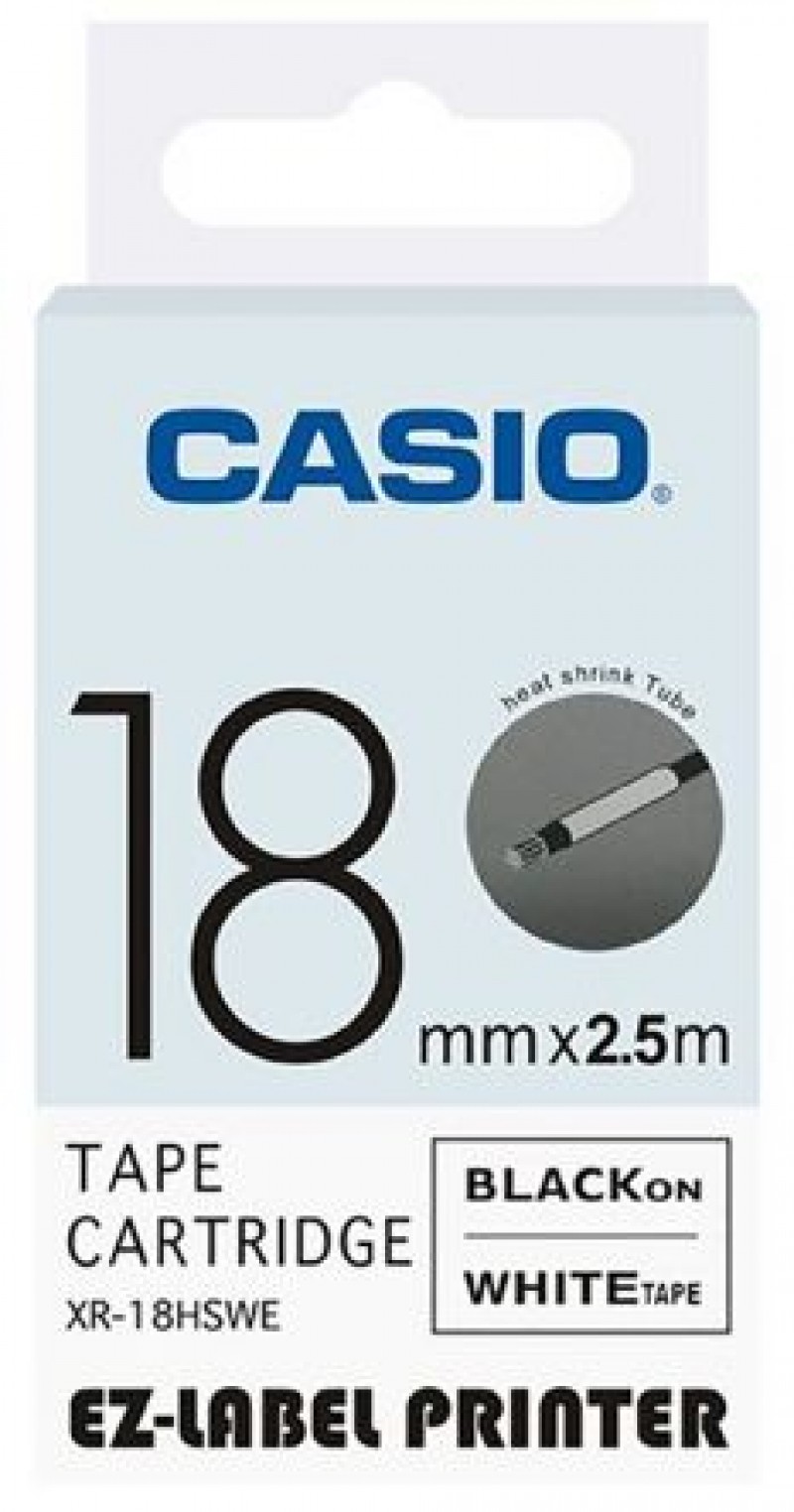 เทปพิมพ์ฉลาก Casio XR-18HSWE
