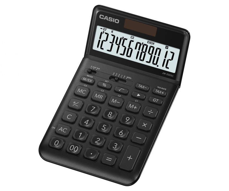 เครื่องคิดเลข Casio JW-200SC-BK