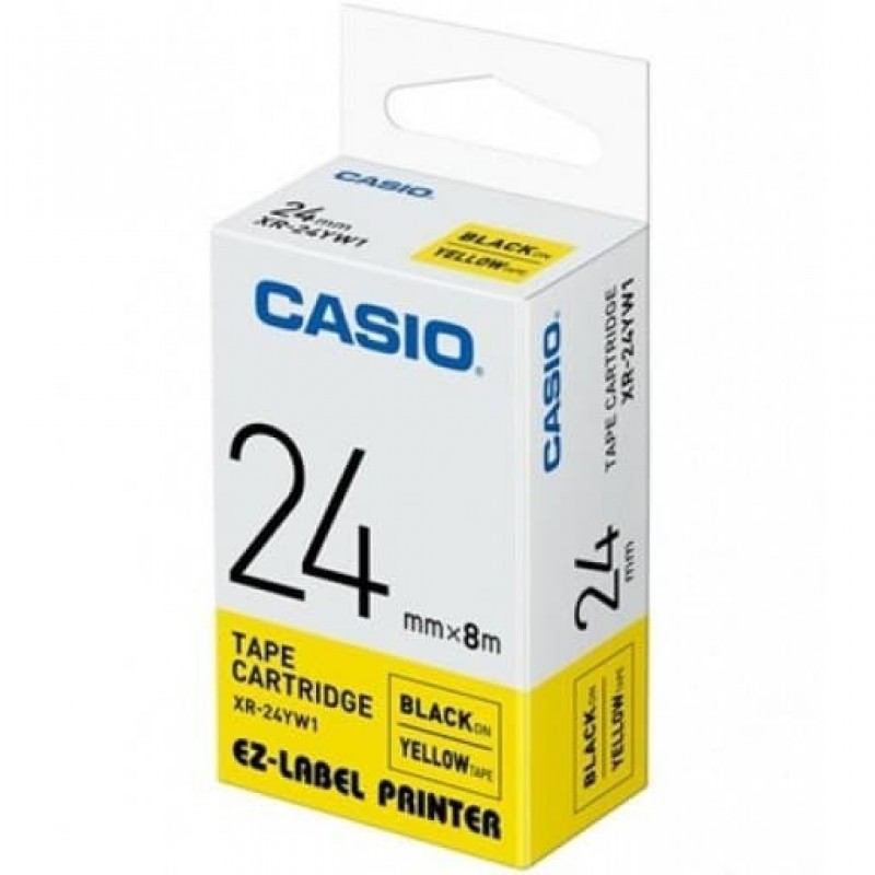 เทปพิมพ์ฉลาก Casio XR-24YW1