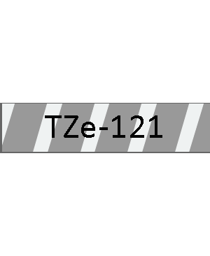 เทปพิมพ์ฉลาก Brother TZE-121 ชนิดเคลือบพลาสติก