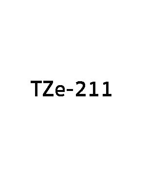 เทปพิมพ์ฉลาก Brother TZE-211 ชนิดเคลือบพลาสติก