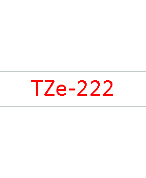 เทปพิมพ์ฉลาก Brother TZE-222 ชนิดเคลือบพลาสติก