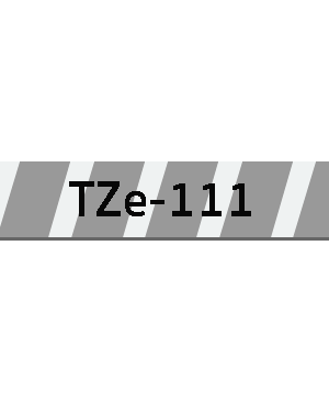 เทปพิมพ์ฉลาก Brother TZE-111 ชนิดเคลือบพลาสติก